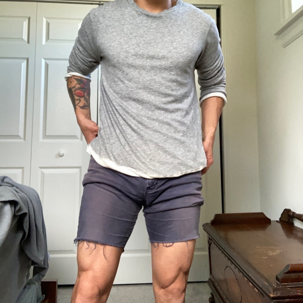 Long sleeve dual-sided shirt